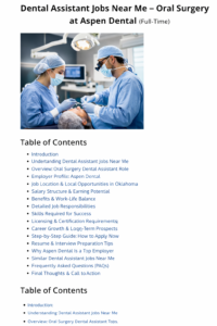 Dental Assistant Jobs Near Me