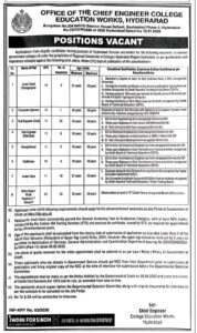 OFFICE OF THE CHIEF ENGINEER COLLEGE EDUCATION WORKS