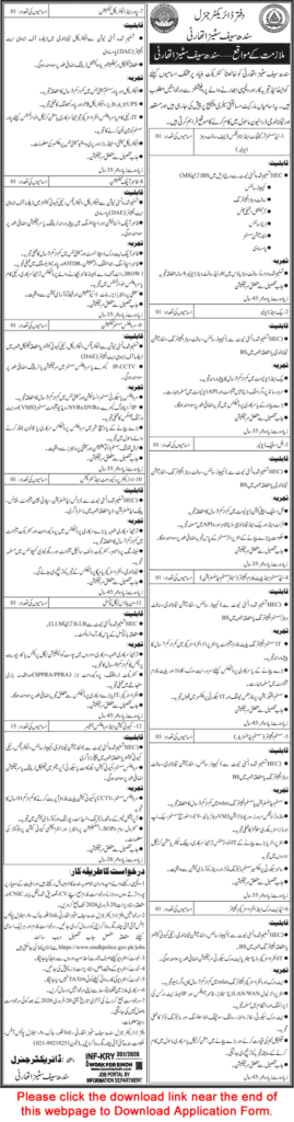 Sindh Safe Cities Authority Jobs 2026 Latest